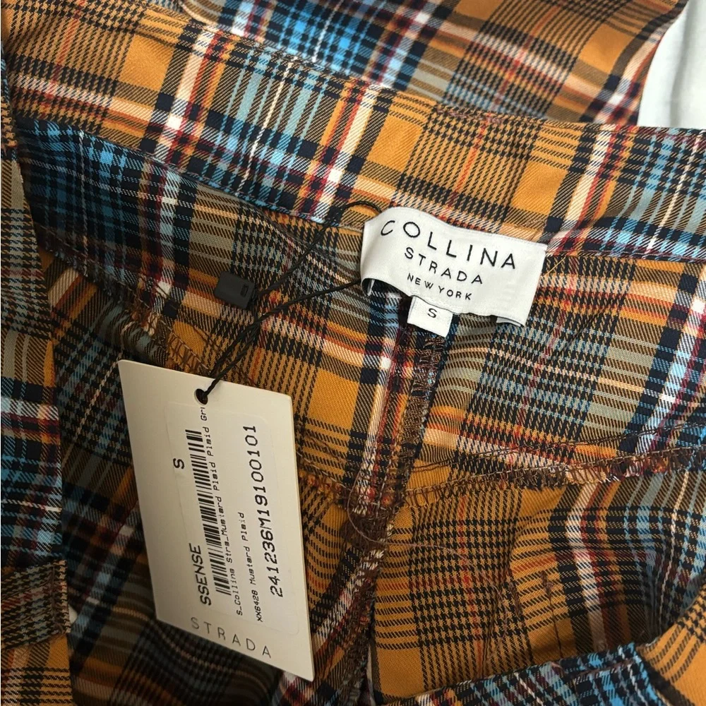 Collina Strada Plaid Orange GRR Trousers - Picture 2 of 6